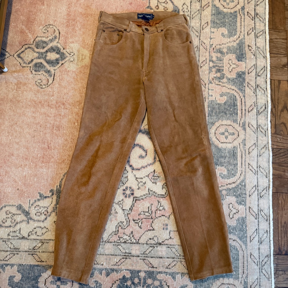 Vintage Polo Ralph Lauren Suede Pants